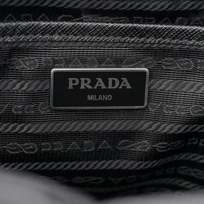 Prada Nylon New Vela Studded Backpack Black Fuoco 6 of 10