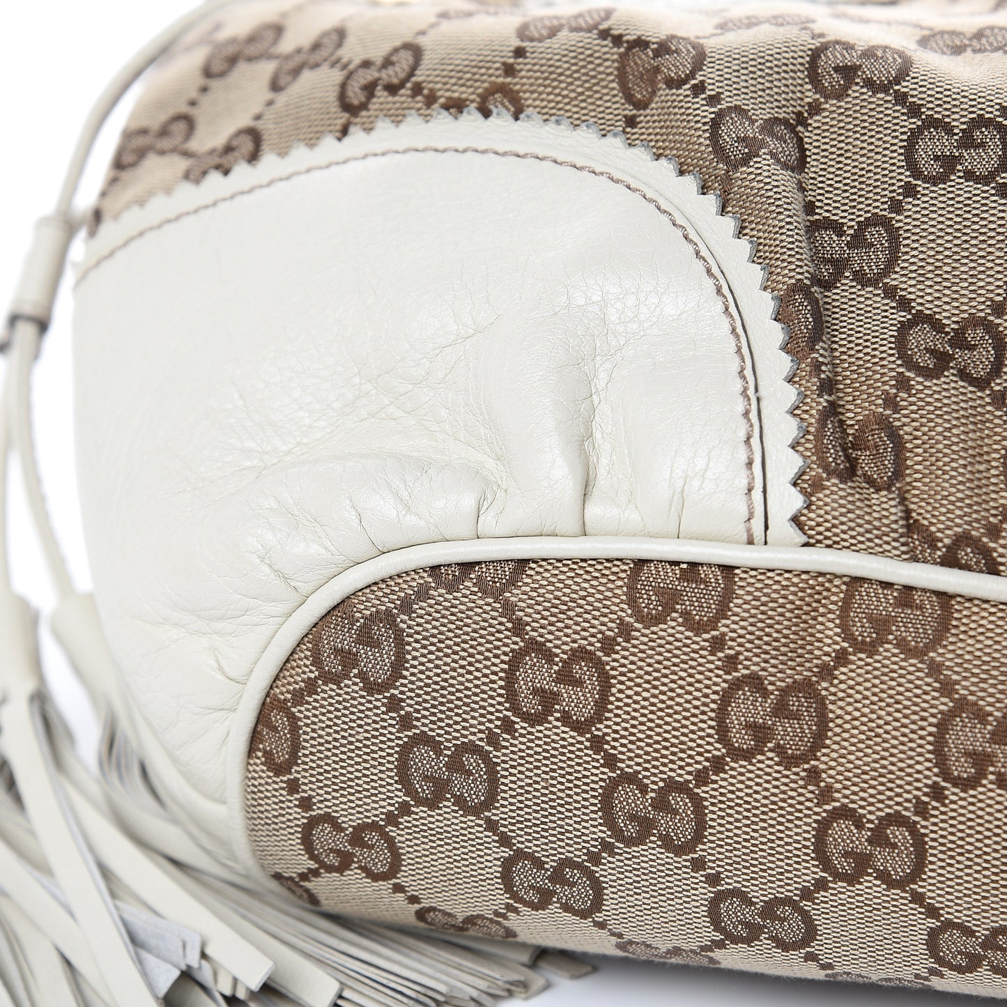 Monogram Small Tribeca Tote Off White