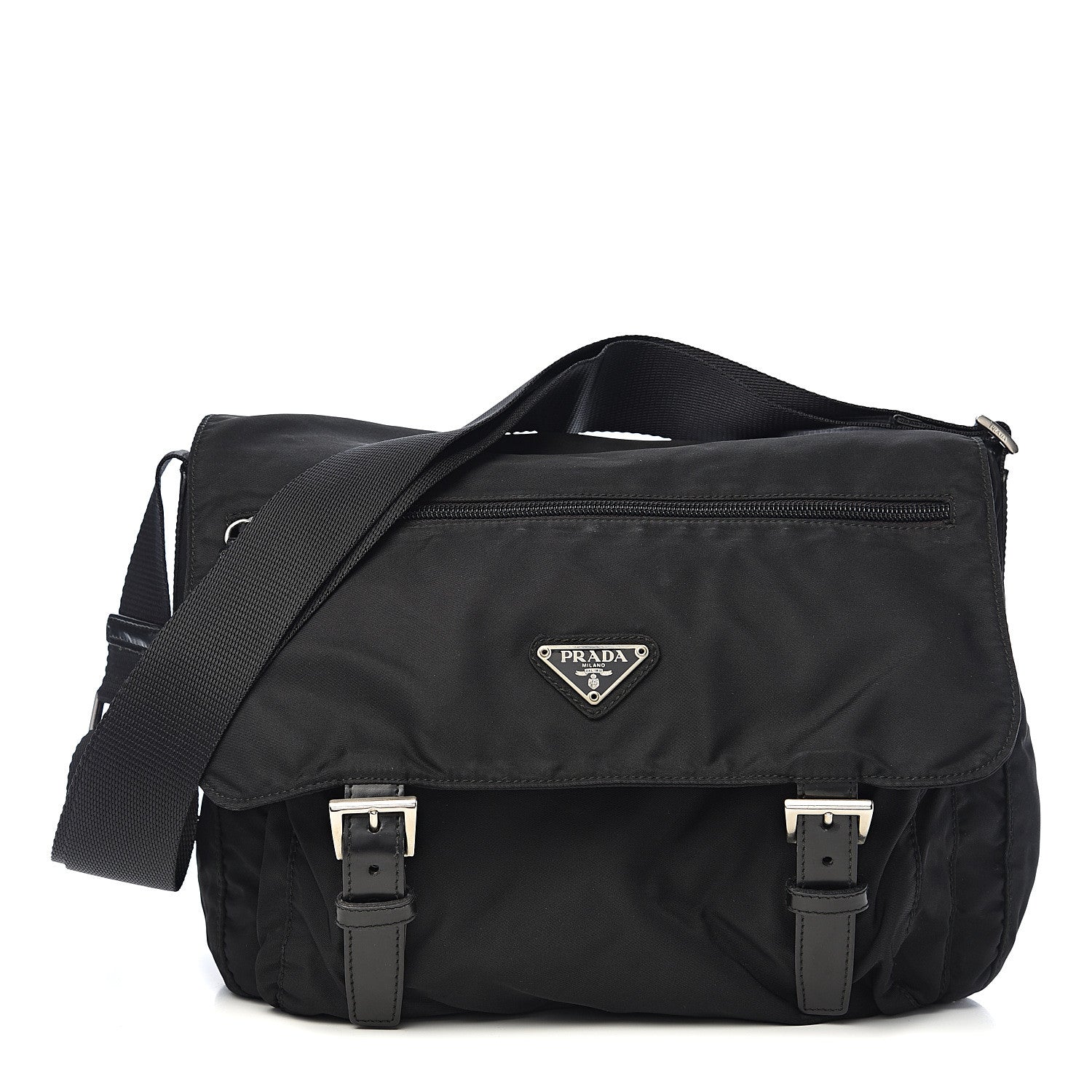 Prada Nylon Vela Sport Messenger Bag Black 1 of 9