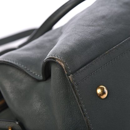Saint Laurent Sheepskin Small Cabas ChYc Dark Green 17 of 19