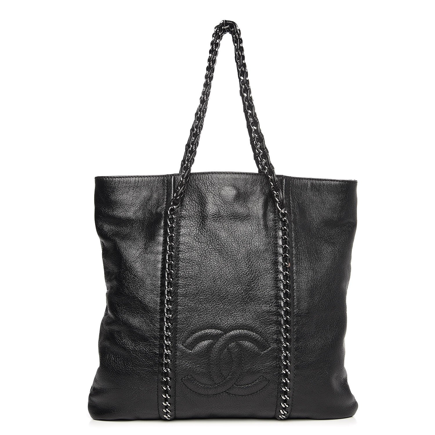 Chanel Deerskin Luxe Ligne Tote Black 1 of 7