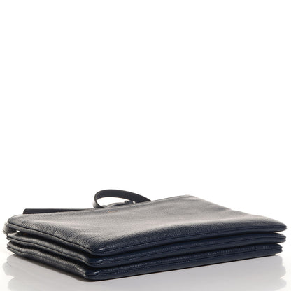 Celine Goatskin Large Trio Crossbody Bag Dark Blue 4 of 7