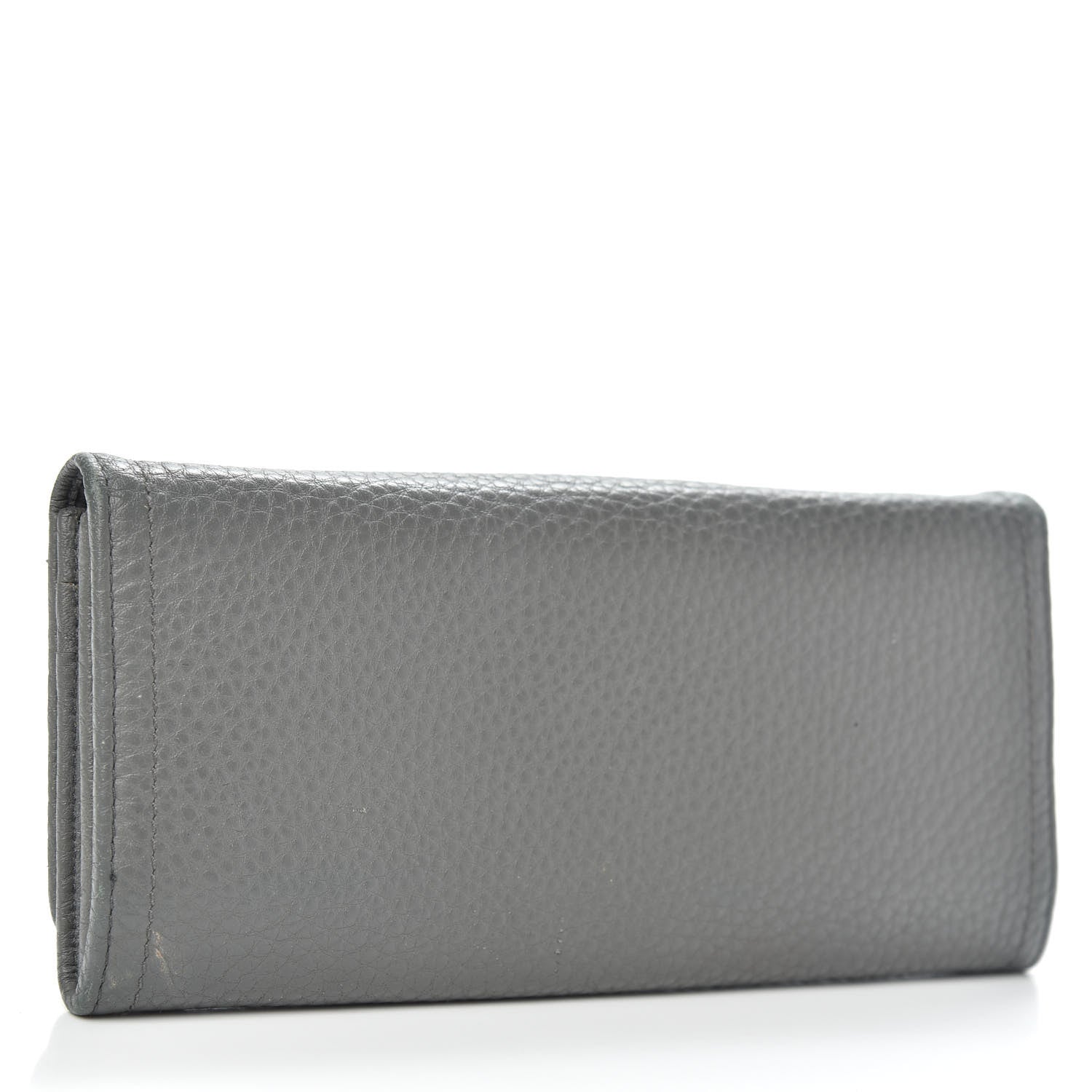 Prada Vitello Daino Flap Continental Wallet Marmo 3 of 9