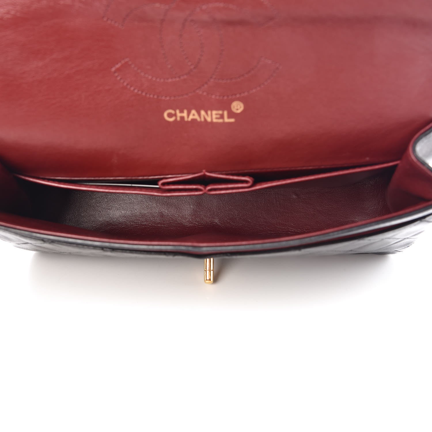 Chanel Lambskin Quilted Medium Double Flap Black 5 of 17