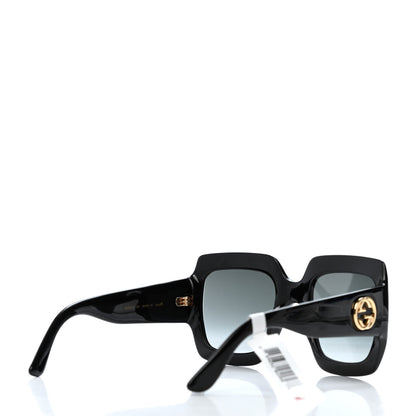 Gucci Acetate Square Frame Sunglasses GG0053S Black 4 of 4