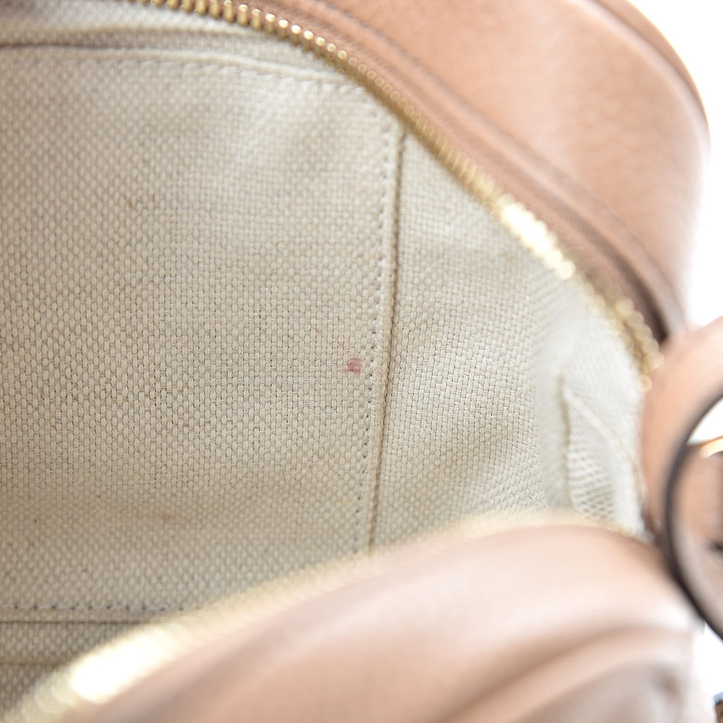 Pebbled Calfskin Small Soho Disco Bag Rose Beige