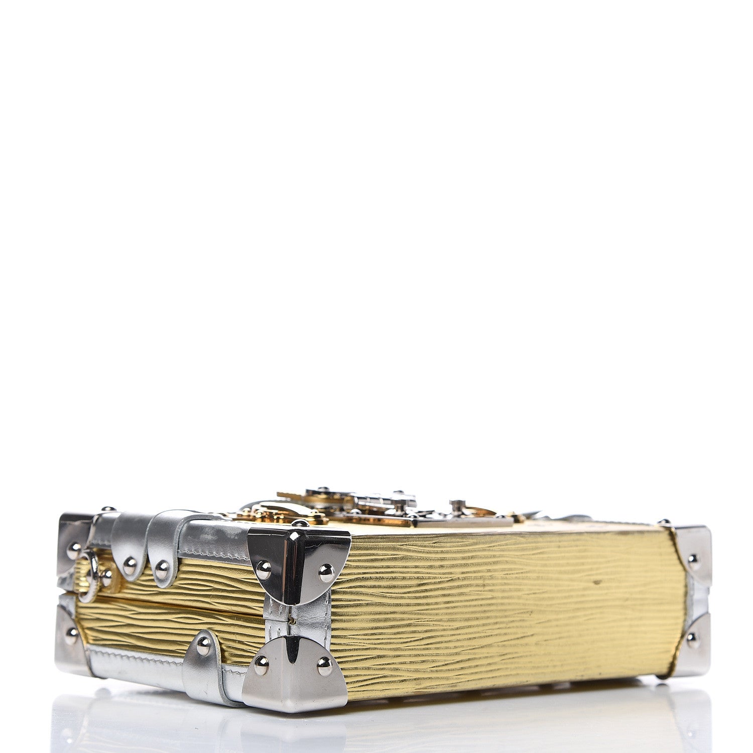 Louis Vuitton Metallic Epi Petite Malle Gold 4 of 14