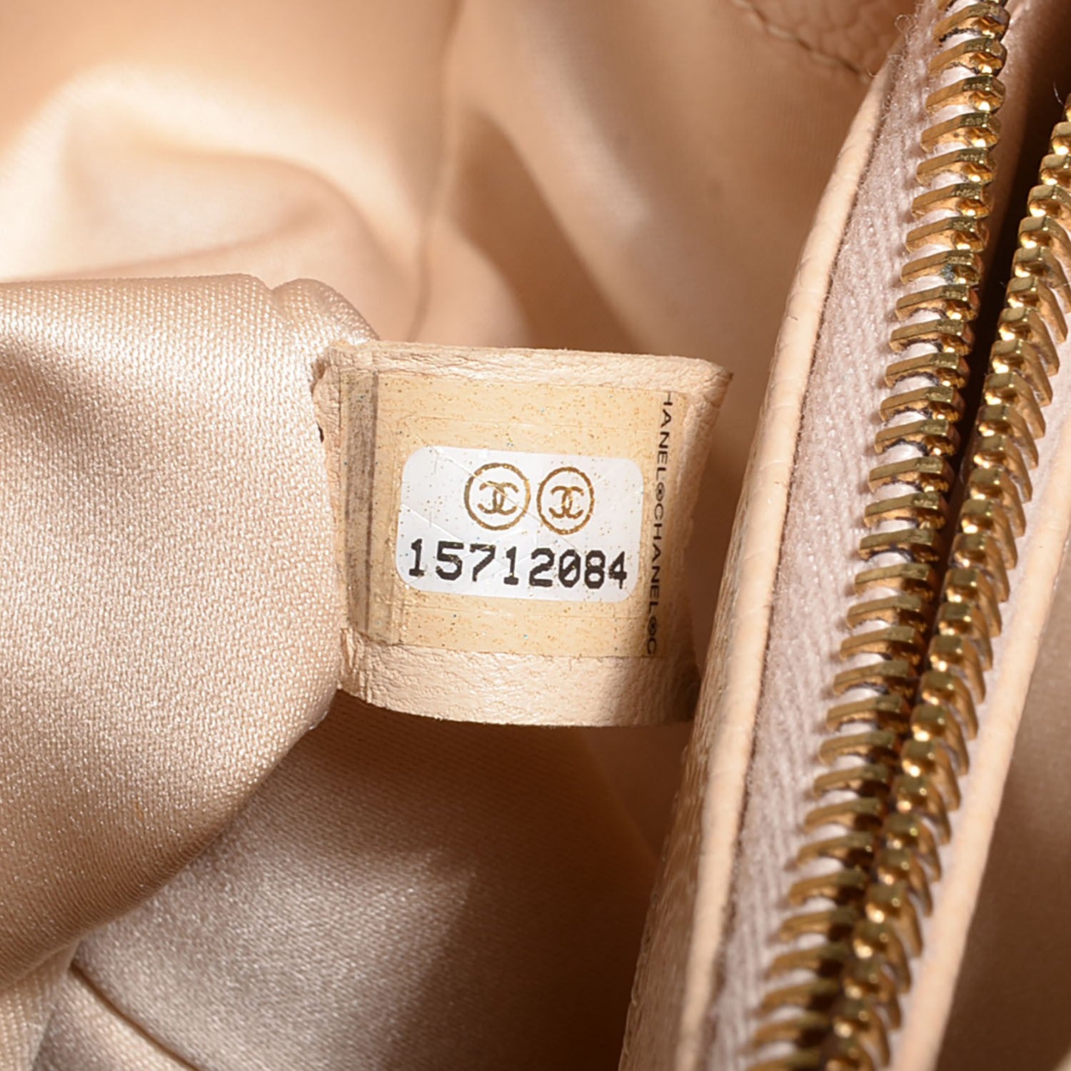 Chanel Caviar Quilted Grand Shopping Tote GST Beige Clair 7 of 7