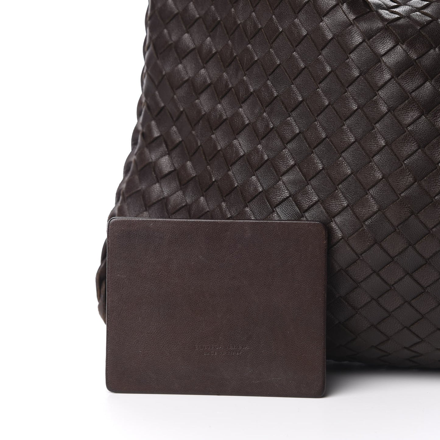 Nappa Intrecciato Large Veneta Hobo Ebano