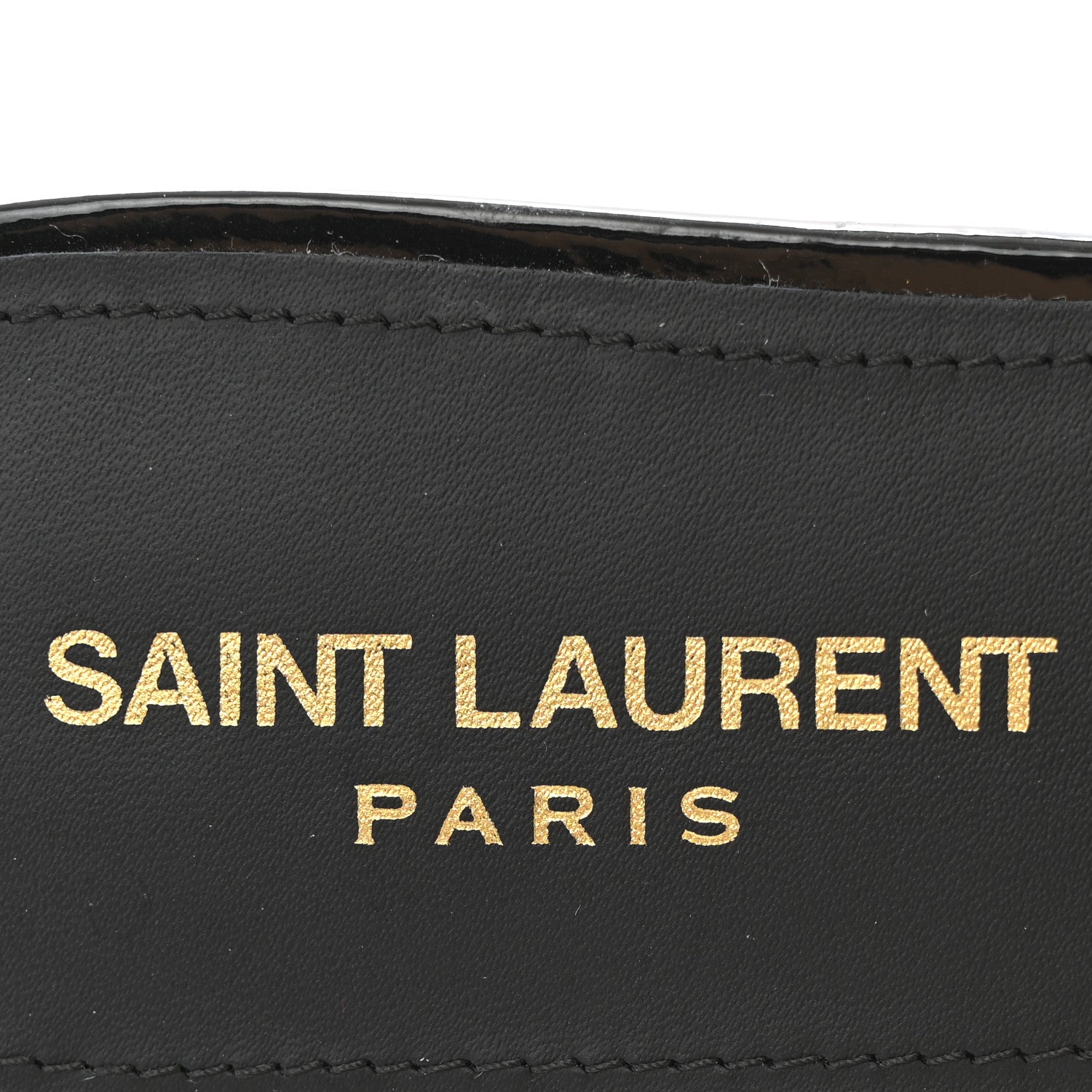 Saint Laurent Vitello Vernice Nu Pied 05 Sandal 39.5 Black 7 of 10