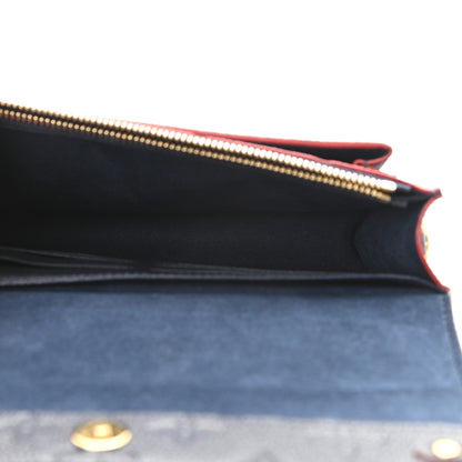 Louis Vuitton Empreinte Vavin Chain Wallet Marine Rouge 5 of 9