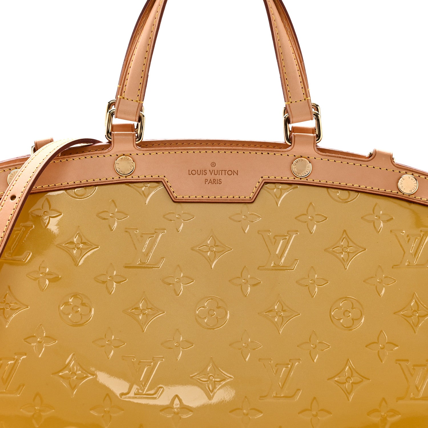Louis Vuitton Vernis Brea MM Jaune Passion 7 of 9