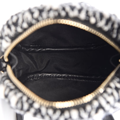 Chanel Tweed Lambskin Quilted Waist Bag With Coin Purse Black 6 of 15