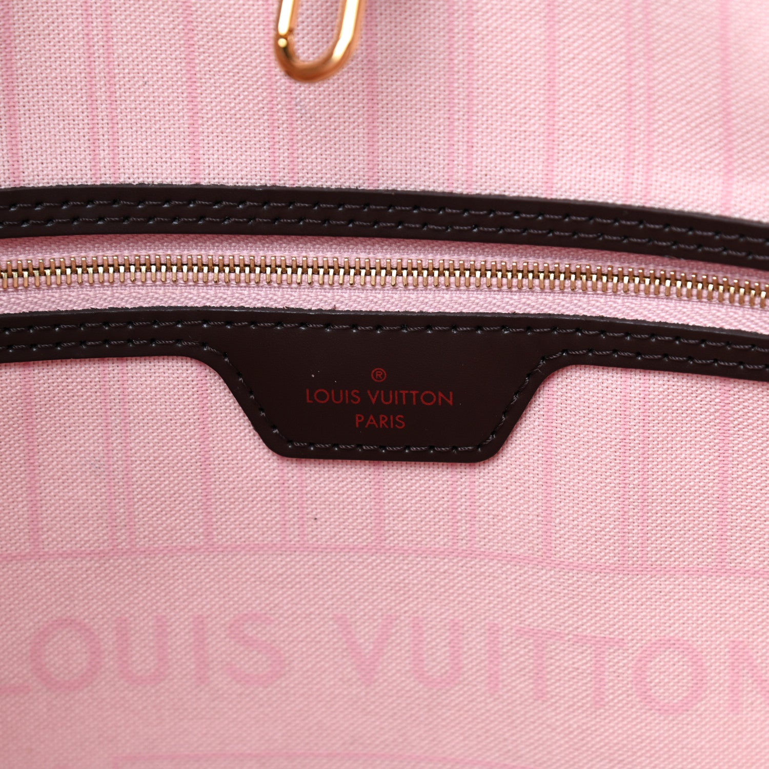 Louis Vuitton Damier Ebene Neo Neverfull MM Rose Ballerine 8 of 12