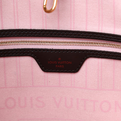 Louis Vuitton Damier Ebene Neo Neverfull MM Rose Ballerine 8 of 12