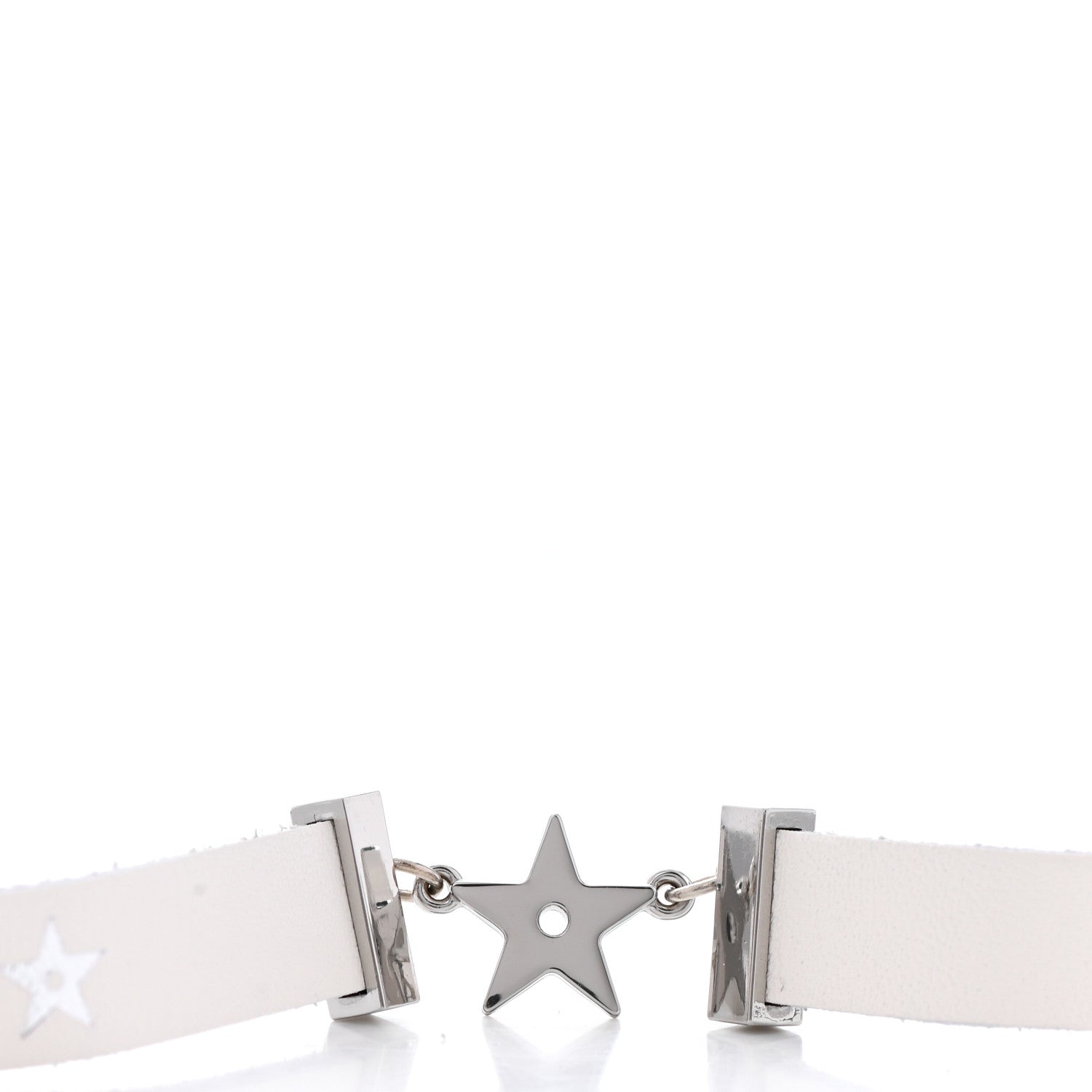 Christian Dior Calfskin Star Dior Double Bracelet White 4 of 4