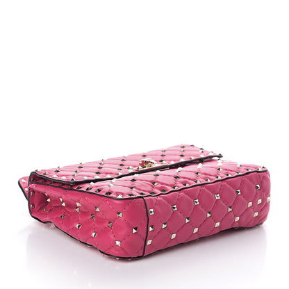 Valentino Garavani Nappa Medium Rockstud Spike Shoulder Bag Disco Pink 3 of 10