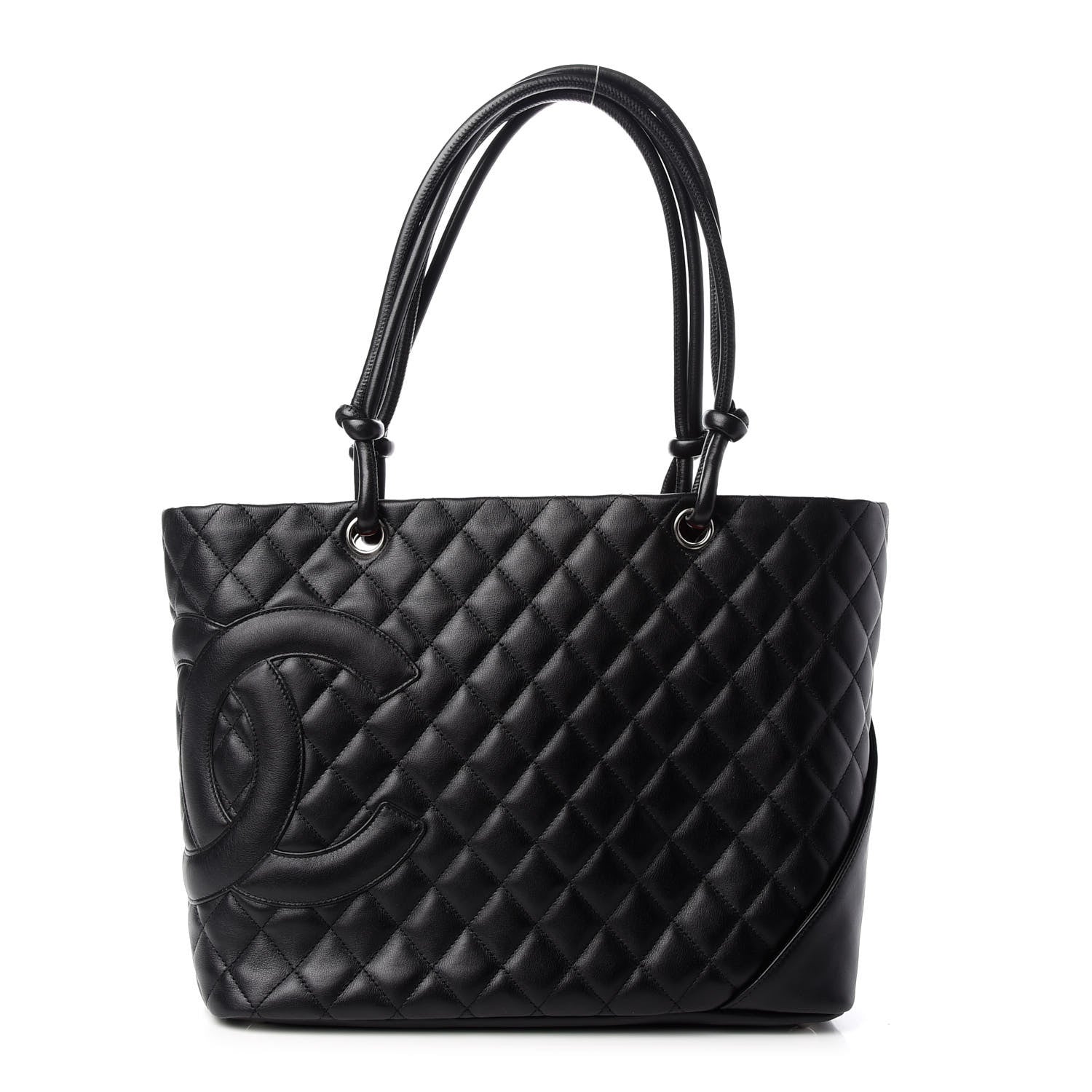 Chanel Calfskin Quilted Large Cambon Tote Black 1 of 9
