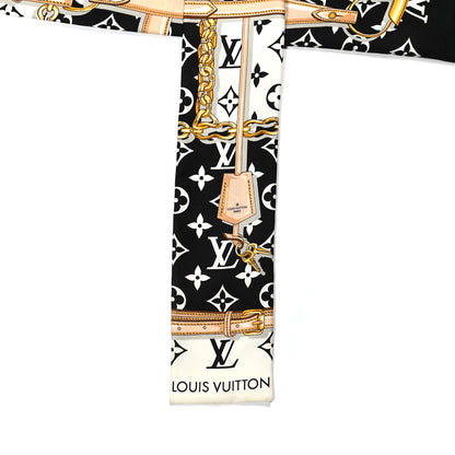Louis Vuitton Silk Monogram Confidential Bandeau Black 2 of 5