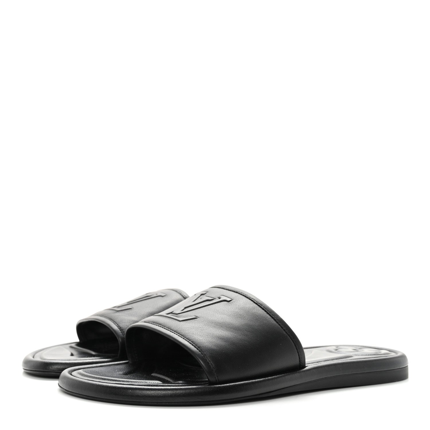 Louis Vuitton Lambskin Magnetic Flat Mule 36 Black 3 of 9