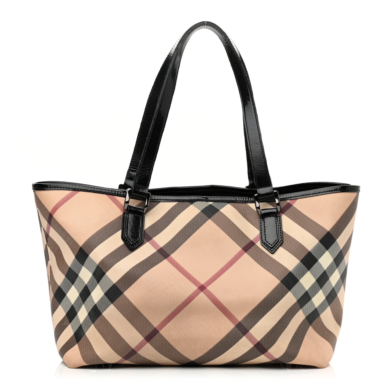 Burberry Supernova Check Large Nickie Tote Black 4 of 17
