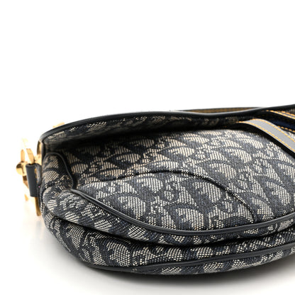 Christian Dior Monogram Saddle Bag Blue 9 of 10
