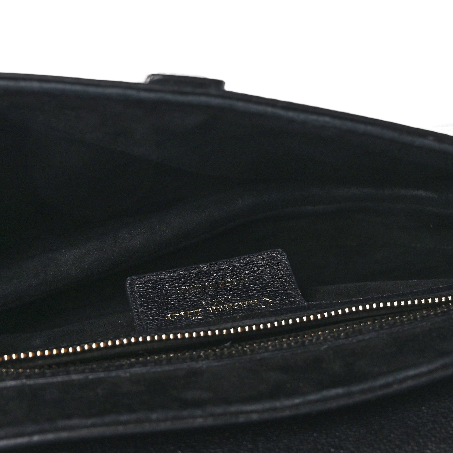 Christian Dior Shiny Goatskin Saddle Bag Black 5 of 10