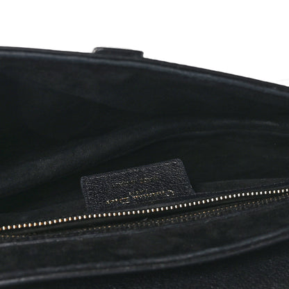 Christian Dior Shiny Goatskin Saddle Bag Black 5 of 10