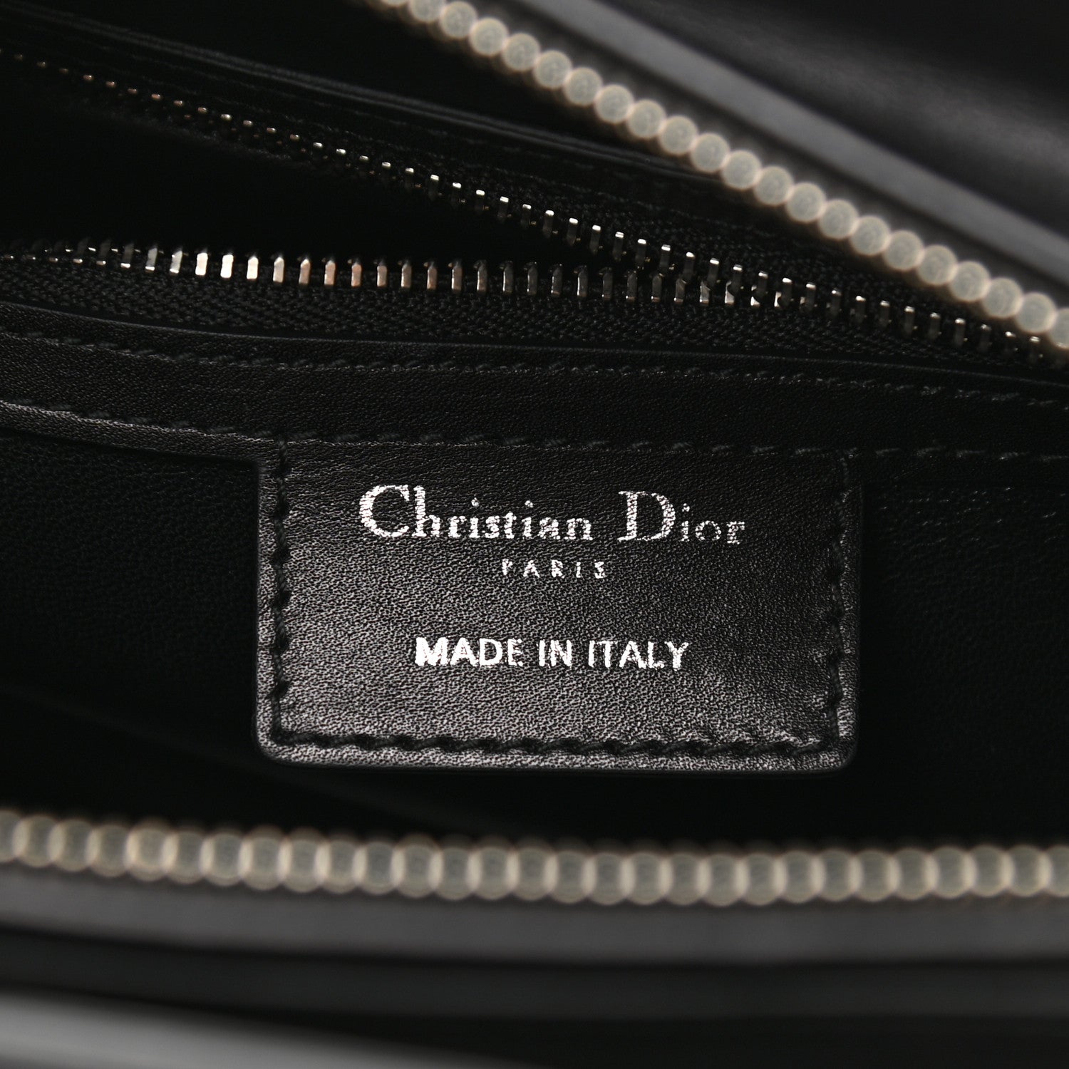 Christian Dior Box Calfskin Lady Dior Pouch Tote Black 6 of 15