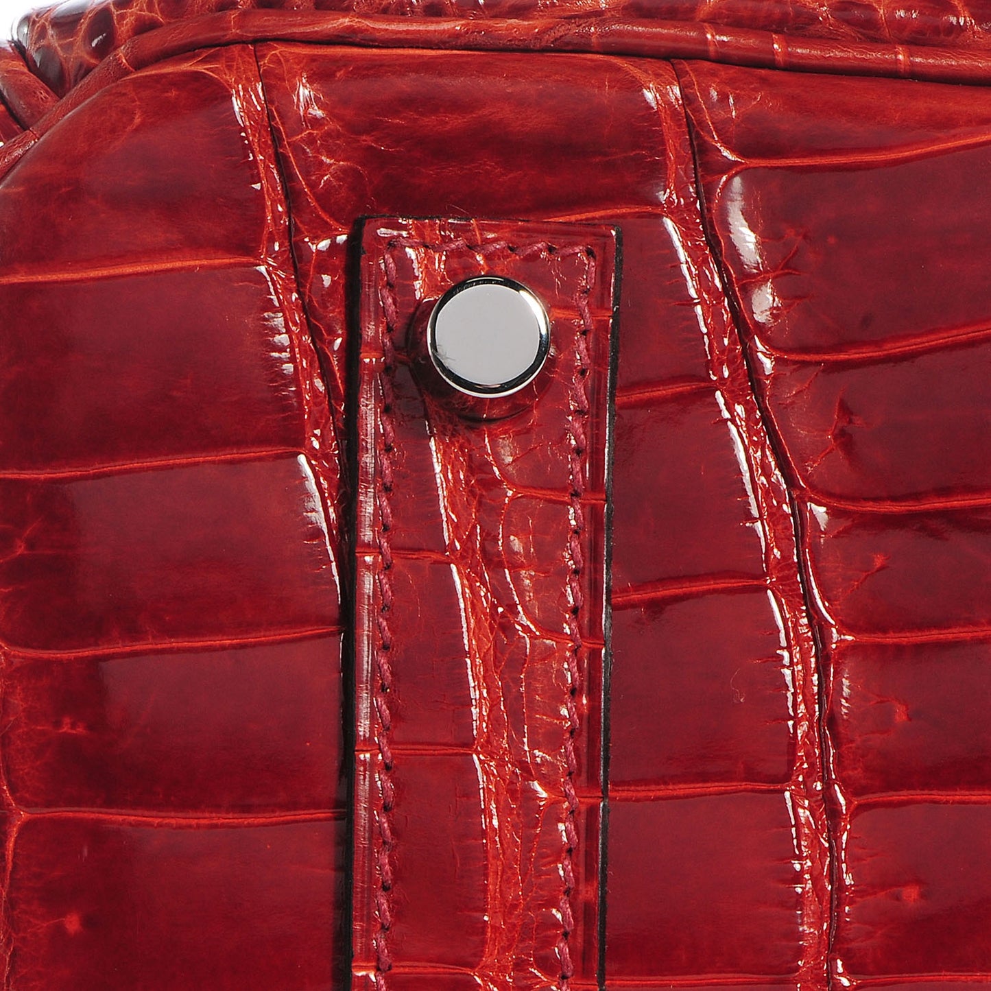Shiny Porosus Crocodile Birkin 35 Rouge H