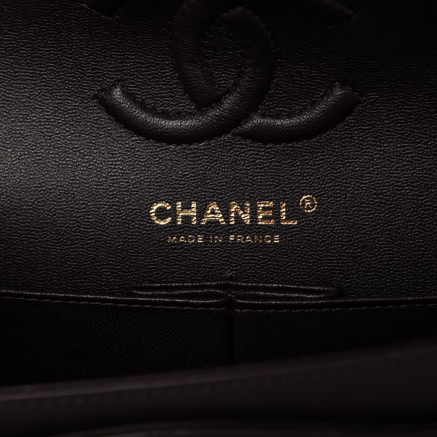 Chanel Lambskin Quilted Small Double Flap Dark Brown 8 of 10