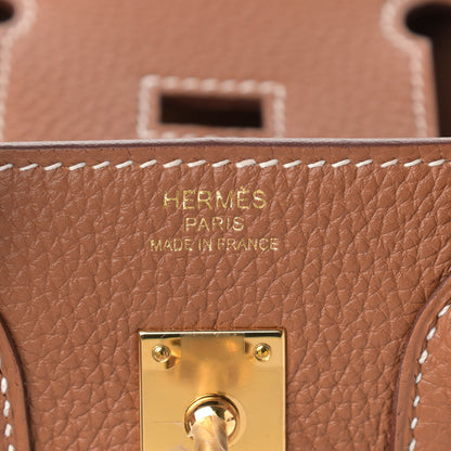 Hermes Togo Birkin 25 Gold 6 of 10