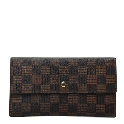 Louis Vuitton Damier Ebene Porte Tresor International Wallet 1 of 7