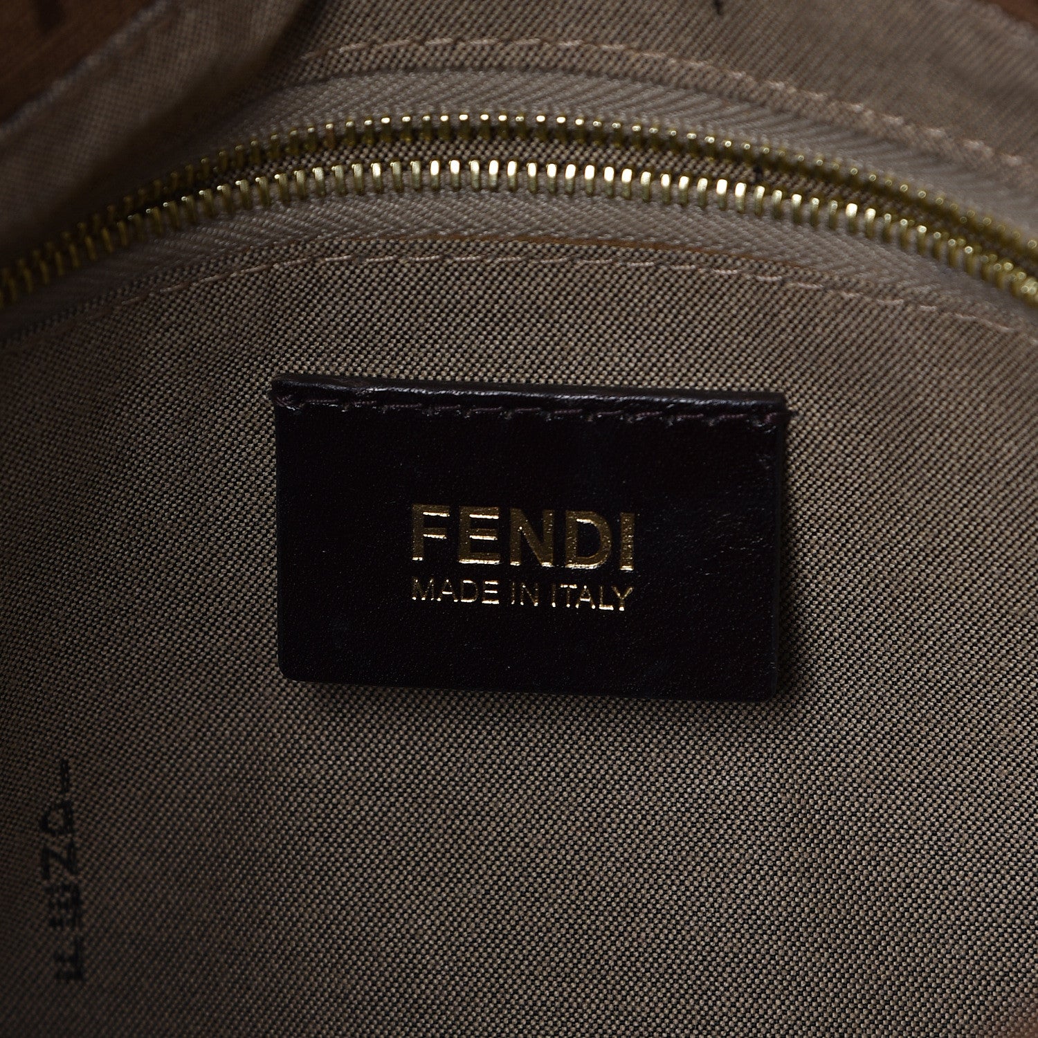 Fendi Zucchino Spalmati Vitello Mama Baguette Nocciola Castagna 6 of 11
