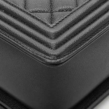Chanel Caviar Quilted Large Boy Flap Black 14 of 15