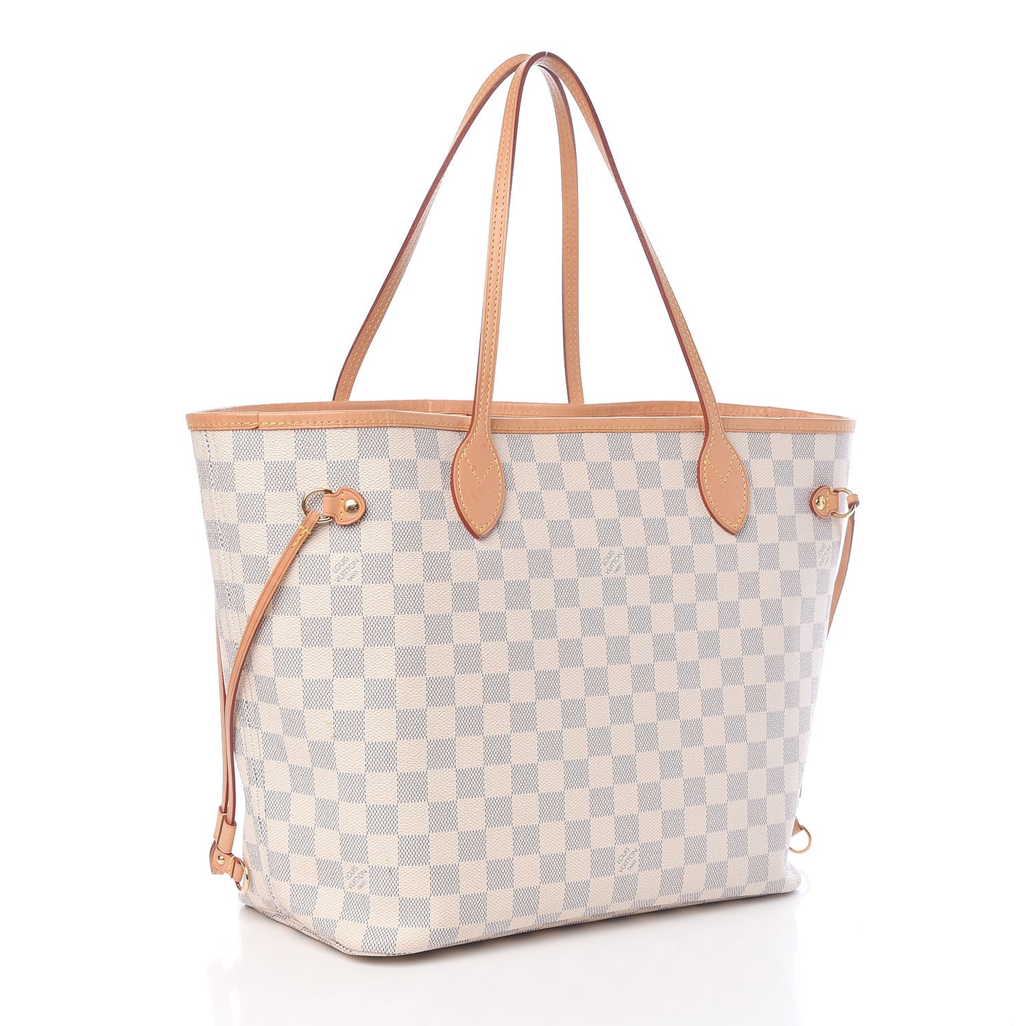 Damier Azur Neo Neverfull MM Rose Ballerine