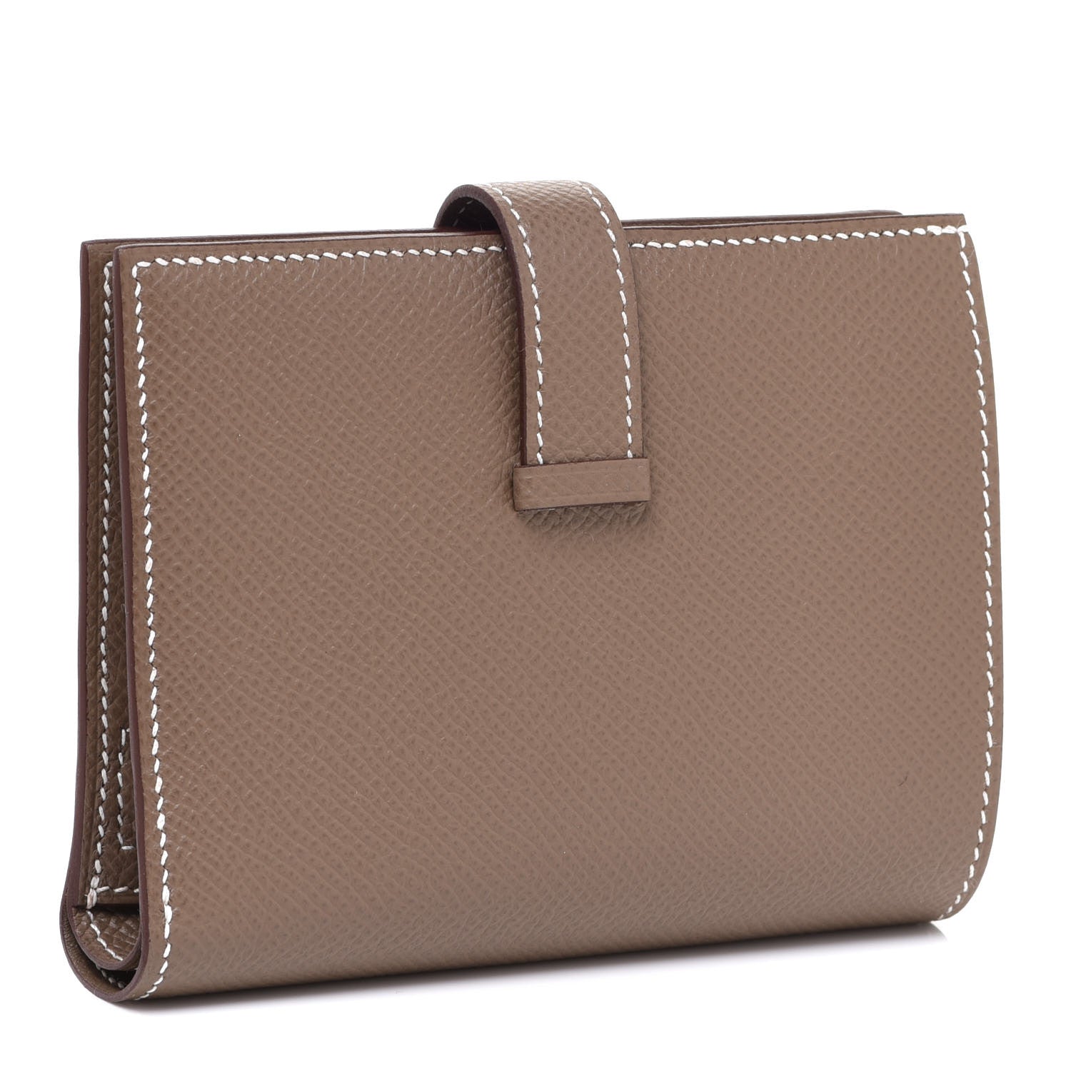 Hermes Epsom Bearn Compact Wallet Etoupe 3 of 7