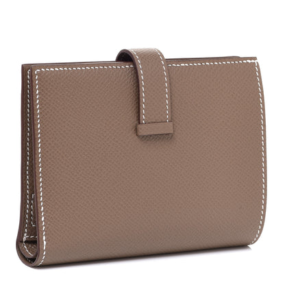 Hermes Epsom Bearn Compact Wallet Etoupe 3 of 7