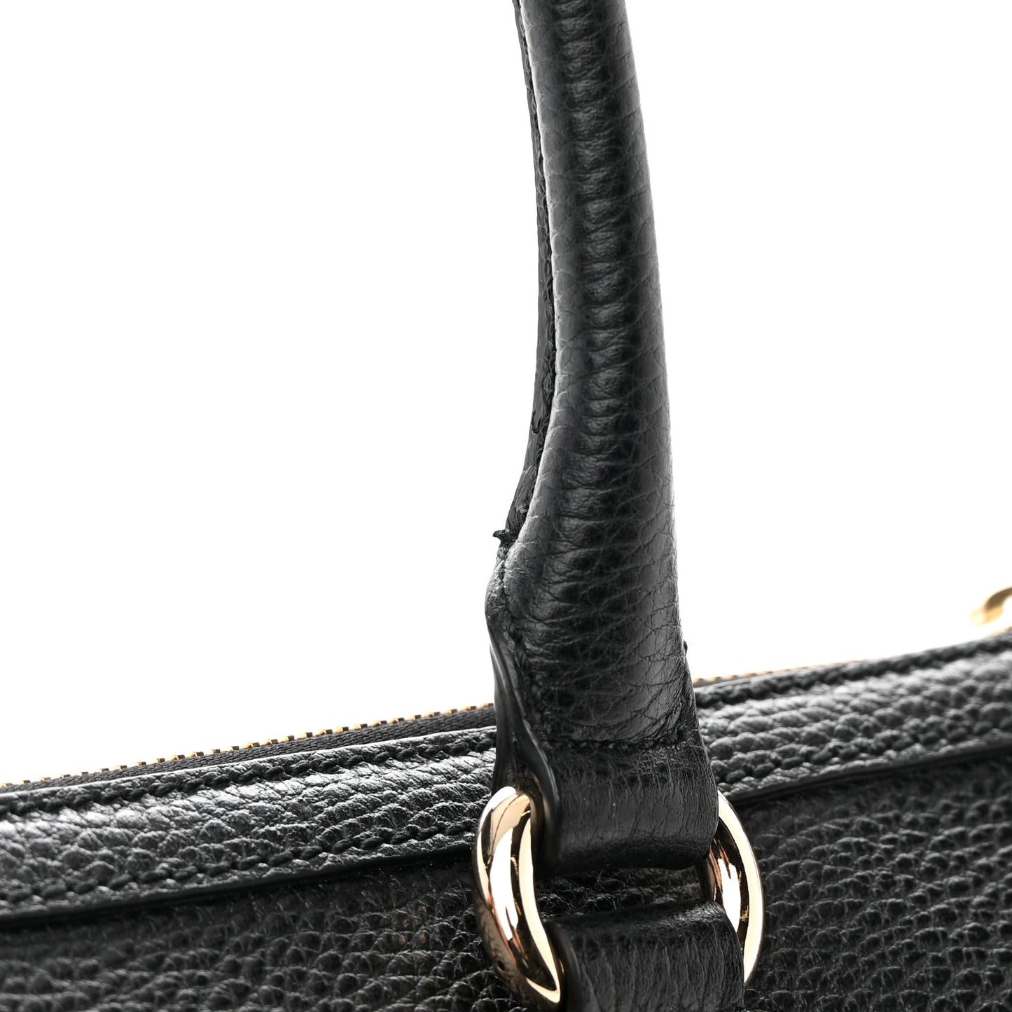 Dollar Calfskin GG Charm Satchel Black