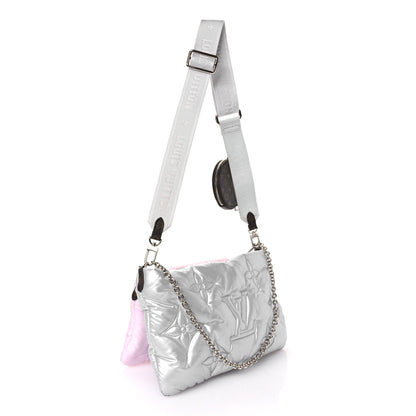 Louis Vuitton Econyl Monogram Pillow Maxi Multi Pochette Accessories Silver Pale Pink 2 of 9