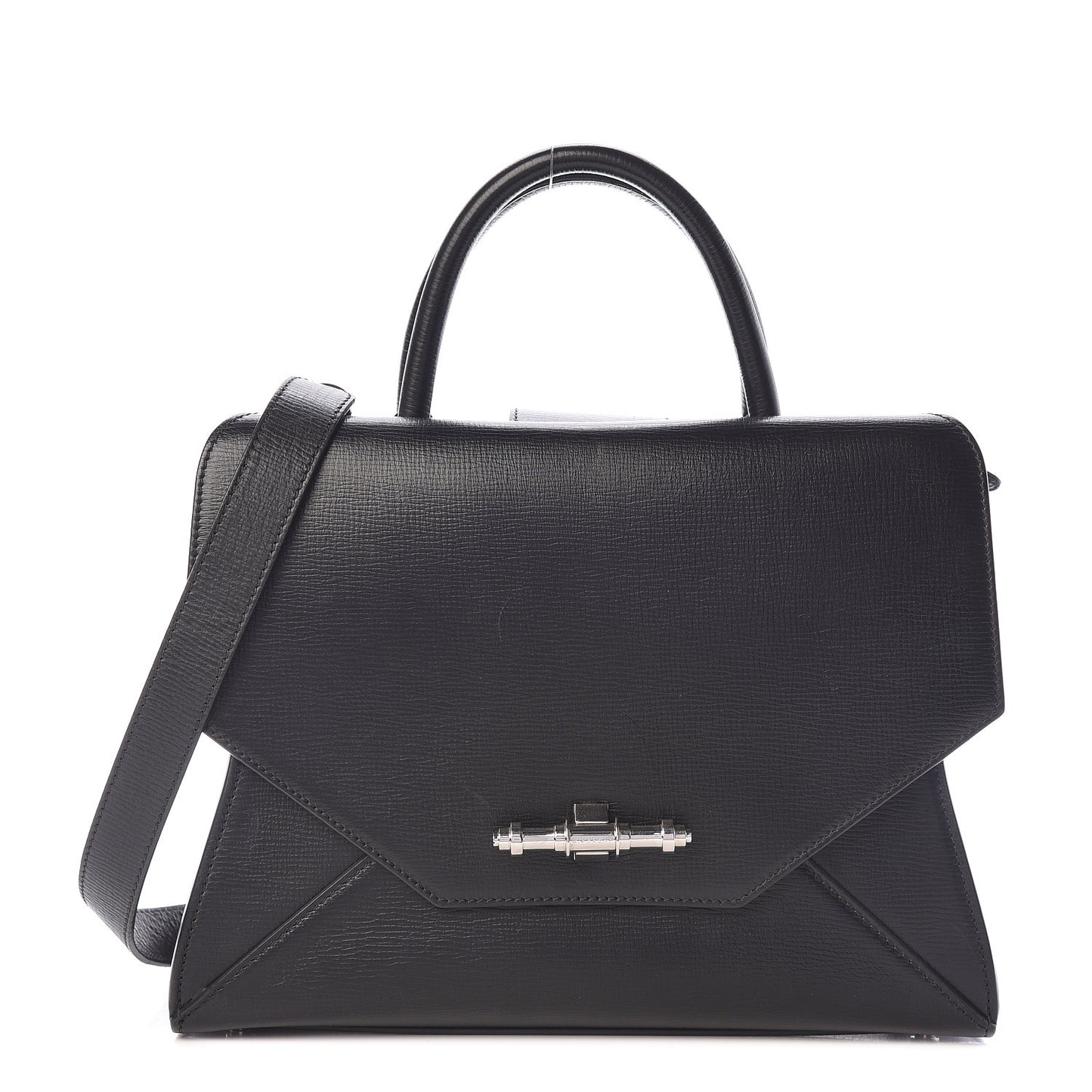 Calfskin Small Obsedia Satchel Black