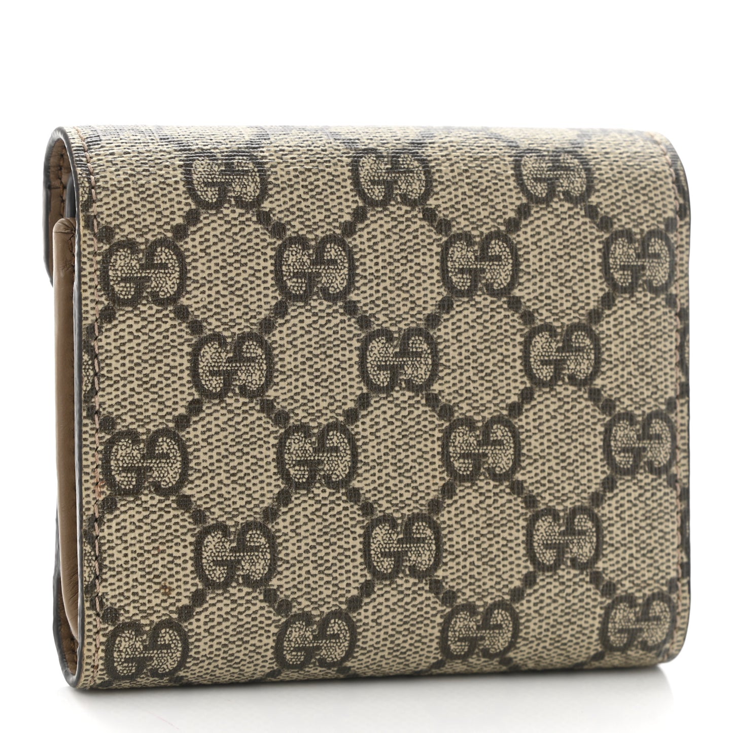 GG Supreme Monogram Dionysus Card Case Wallet Beige Taupe