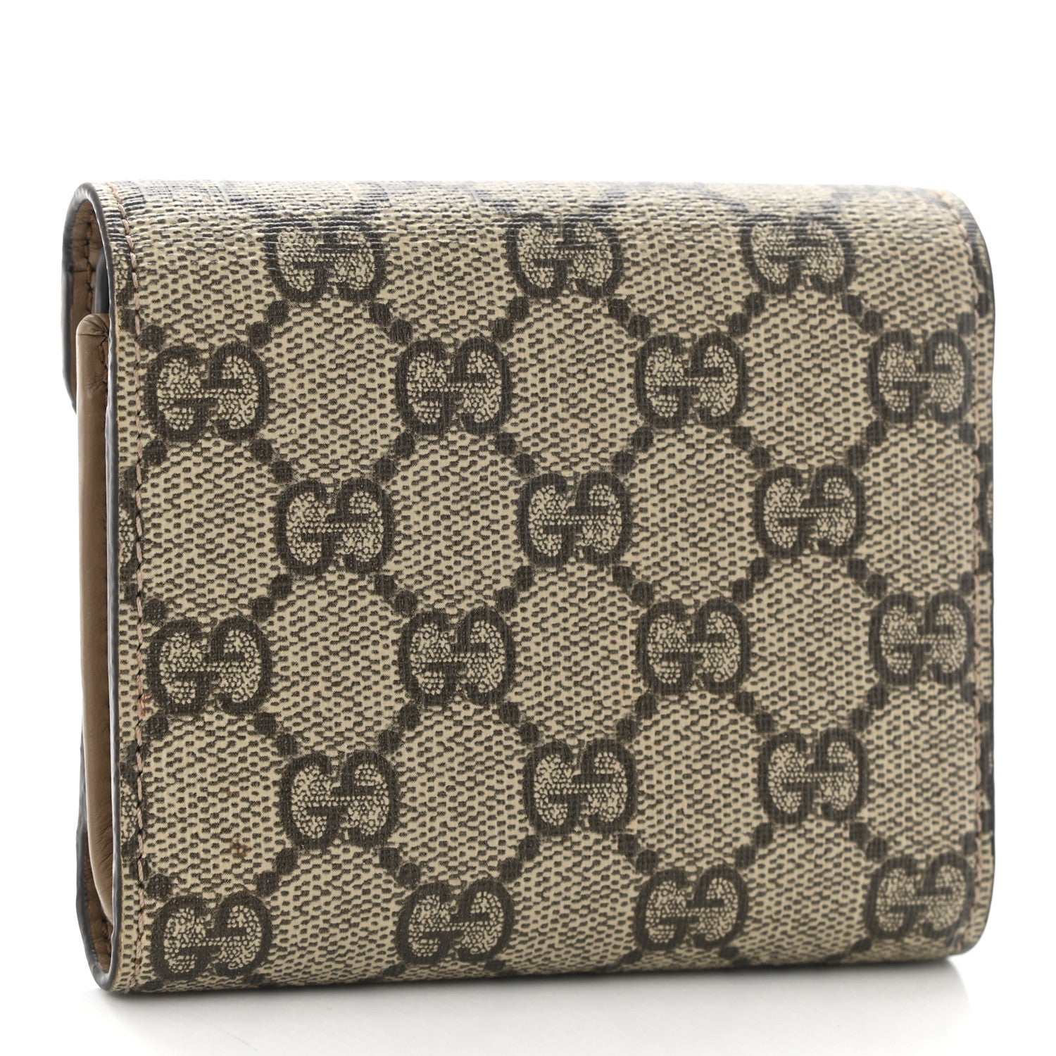 Gucci GG Supreme Monogram Dionysus Card Case Wallet Beige Taupe 3 of 11