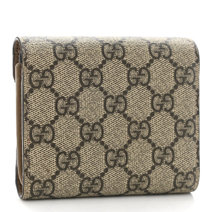 Gucci GG Supreme Monogram Dionysus Card Case Wallet Beige Taupe 3 of 11