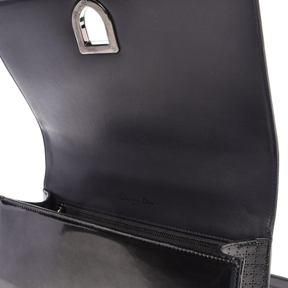 Christian Dior Metallic Patent Micro-Cannage Medium Diorama Flap Bag Onyx Black 12 of 12