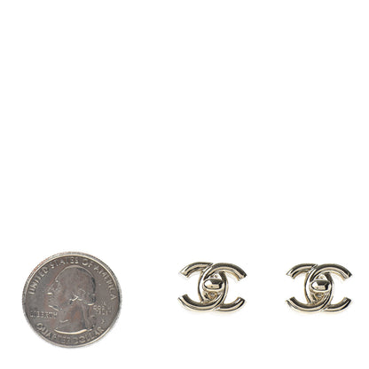 Chanel Metal CC Turnlock Earrings Gold 2 of 4
