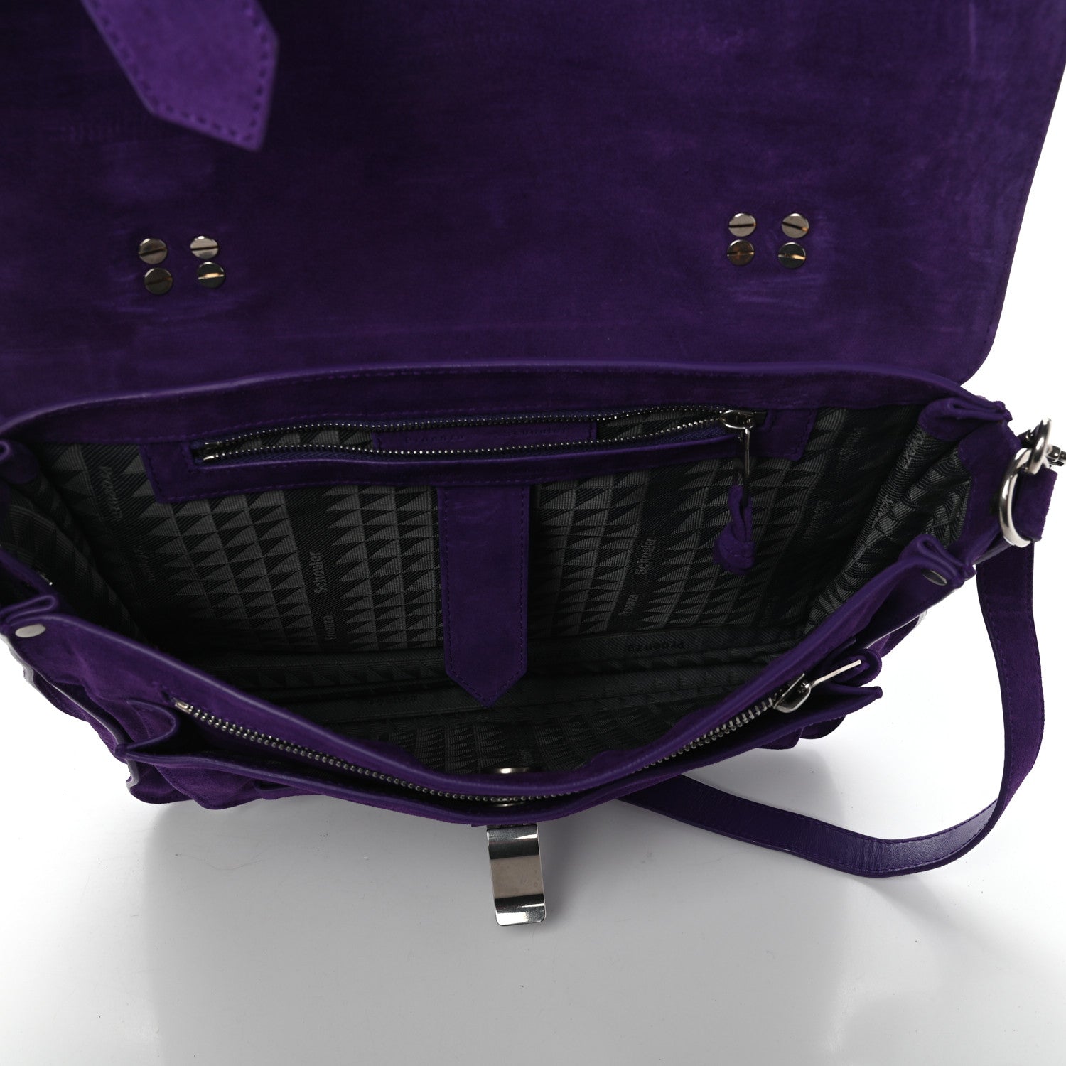 Proenza Schouler Suede Medium PS1 Satchel Amethyst 5 of 9
