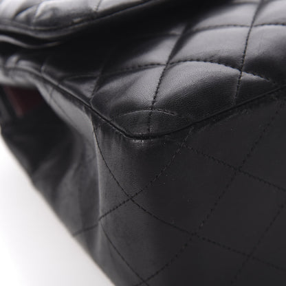 Chanel Lambskin Quilted Jumbo Double Flap Black 9 of 23