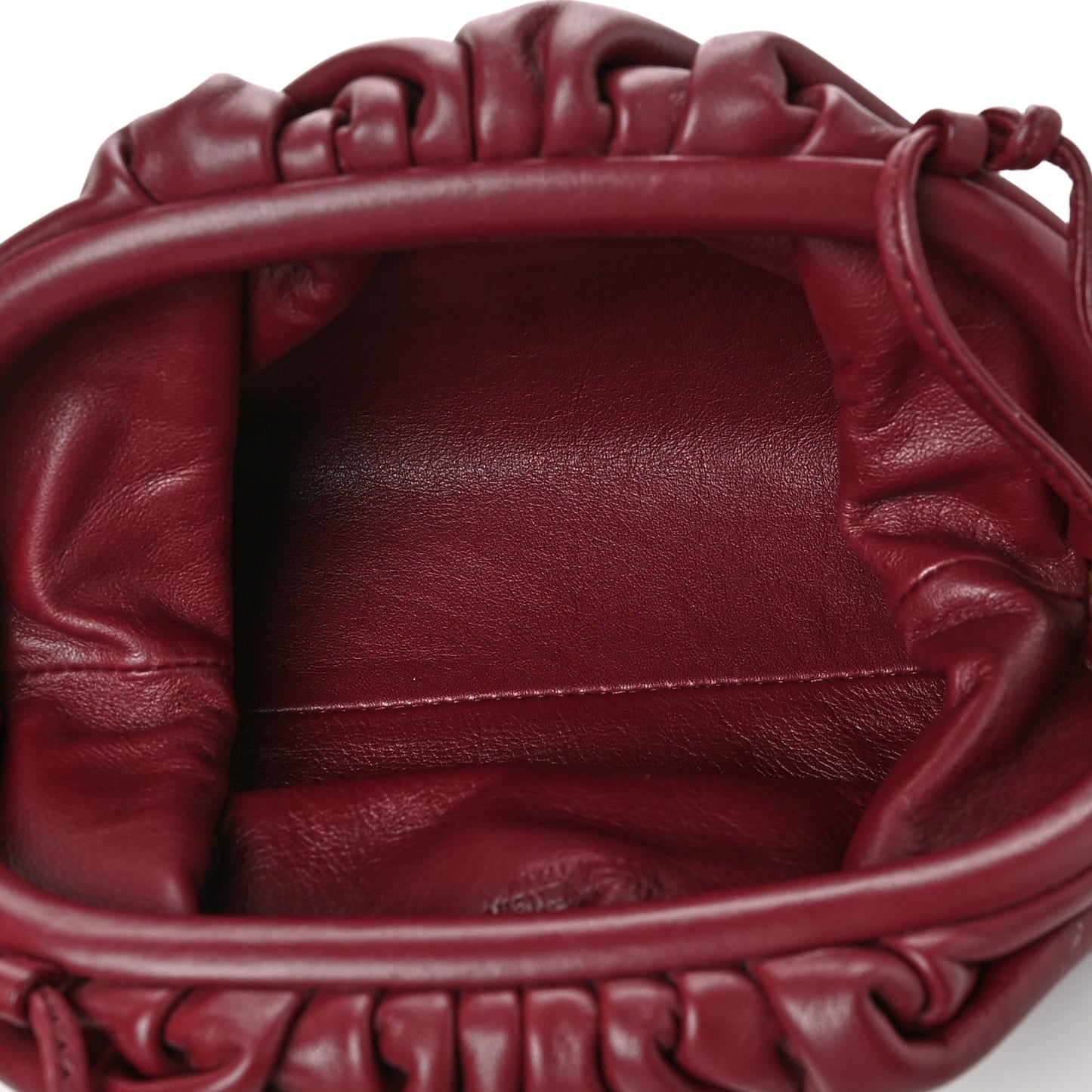 Butter Calfskin The Mini Pouch Bordeaux