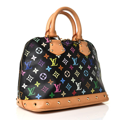 Louis Vuitton Monogram Multicolor Alma Black 2 of 7